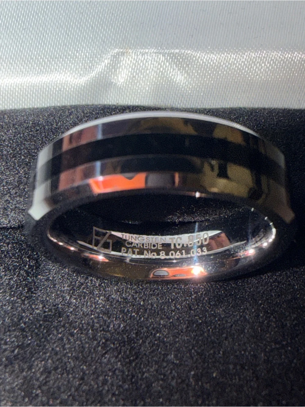Triton TC.850 tungsten-carbide men’s band Kay Jewelers
